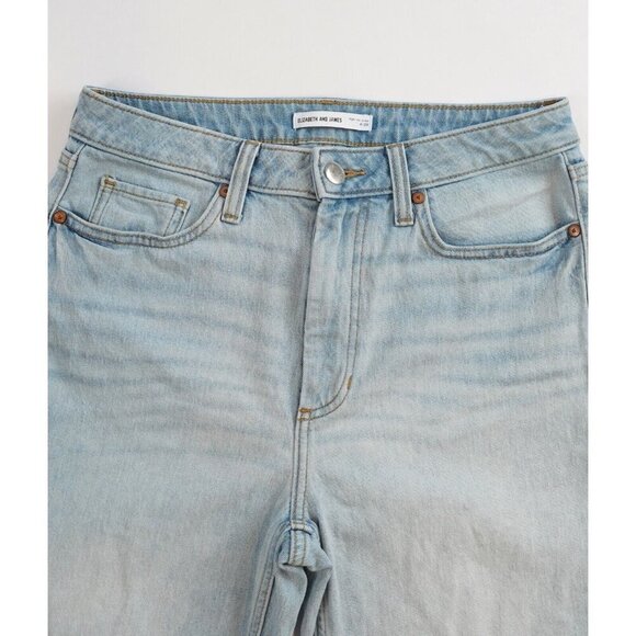 Elizabeth and James Distressed Wide Leg Crop Jeans - Size 8/29 - EUC - Picture 2 of 8